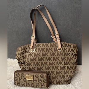 MK purse and matching wallet